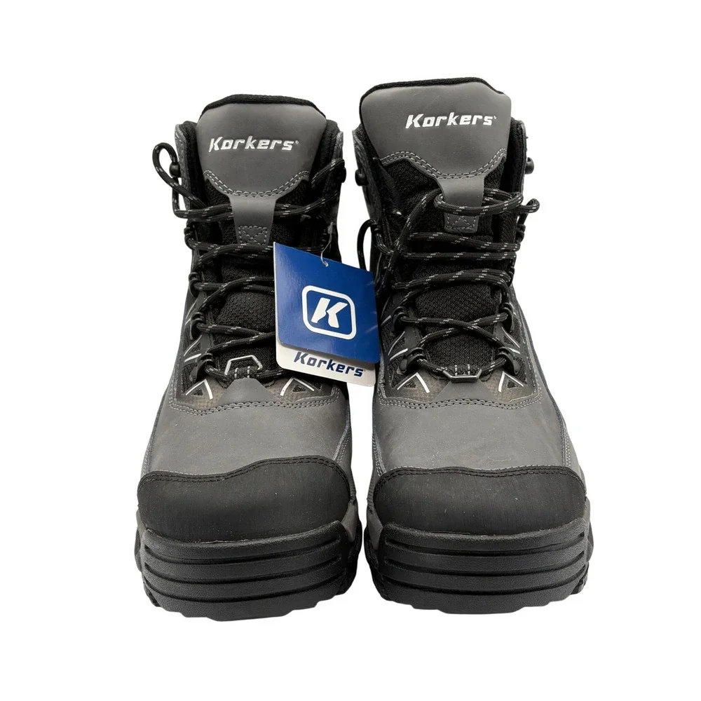 Korkers Tundra Ridge Winter Boots Mens 9.5 Gray New Waterproof Thinsulate 200g